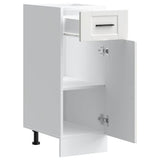 Kitchen Base Cabinet?Porto White Engineered Wood - 45-Degree Angle