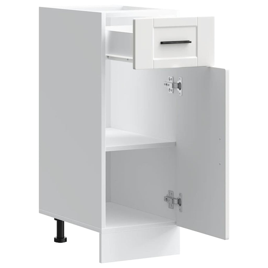 Kitchen Base Cabinet Porto White Engineered Wood