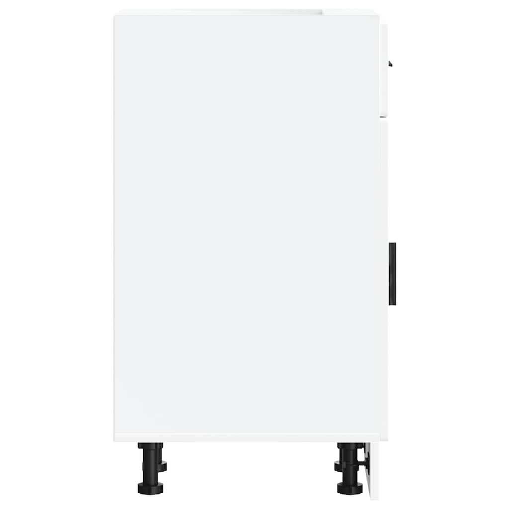 Kitchen Base Cabinet?Porto White Engineered Wood