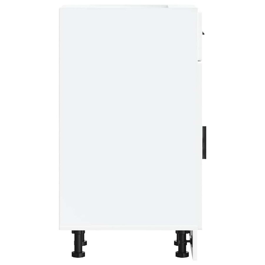 Kitchen Base Cabinet Porto White Engineered Wood