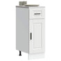 Kitchen Base Cabinet Porto White Engineered Wood