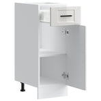 Kitchen Base Cabinet "Porto" High Gloss White Engineered Wood