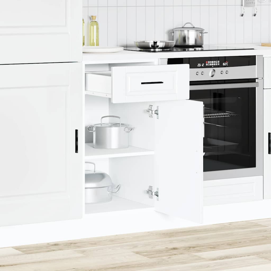 Kitchen Base Cabinet?Porto White Engineered Wood