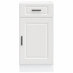 Kitchen Base Cabinet Porto White Engineered Wood