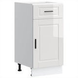 Kitchen Base Cabinet聽"Porto" High Gloss White Engineered Wood