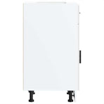 Kitchen Base Cabinet "Porto" High Gloss White Engineered Wood