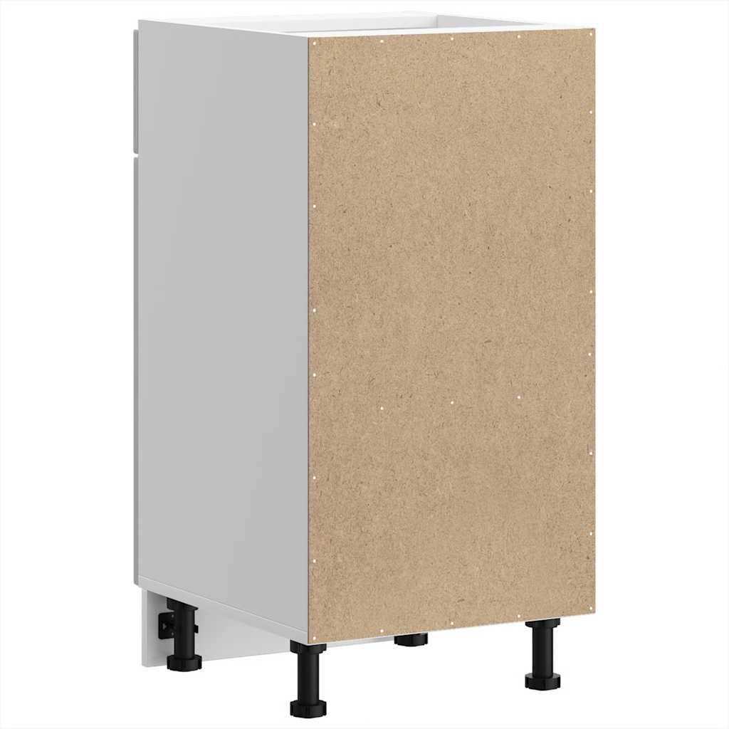 Kitchen Base Cabinet聽"Porto" High Gloss White Engineered Wood