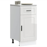 Kitchen Base Cabinet聽"Porto" High Gloss White Engineered Wood