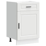 Kitchen Base Cabinet Porto White Engineered Wood
