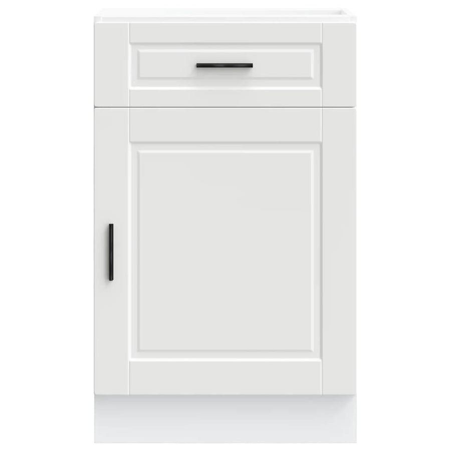Kitchen Base Cabinet Porto White Engineered Wood