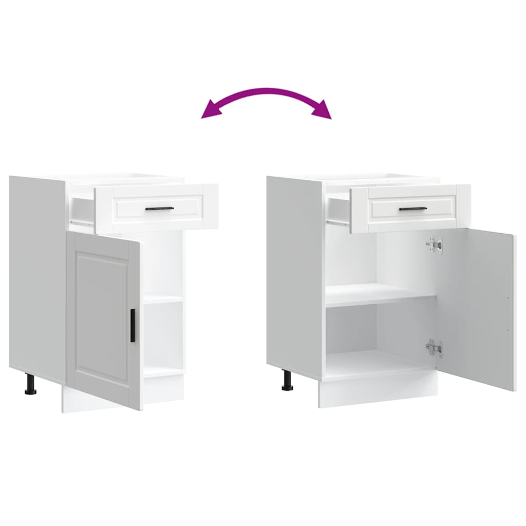 Kitchen Base Cabinet?Porto White Engineered Wood