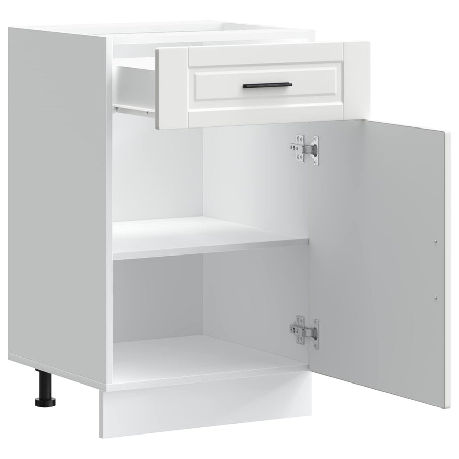 Kitchen Base Cabinet Porto White Engineered Wood