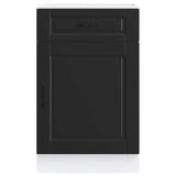 Kitchen Base Cabinet聽"Porto" Black Engineered Wood