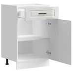 Kitchen Base Cabinet "Porto" High Gloss White Engineered Wood