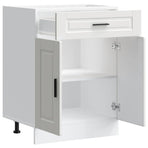 Kitchen Base Cabinet Porto White Engineered Wood