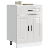 Kitchen Base Cabinet聽"Porto" High Gloss White Engineered Wood
