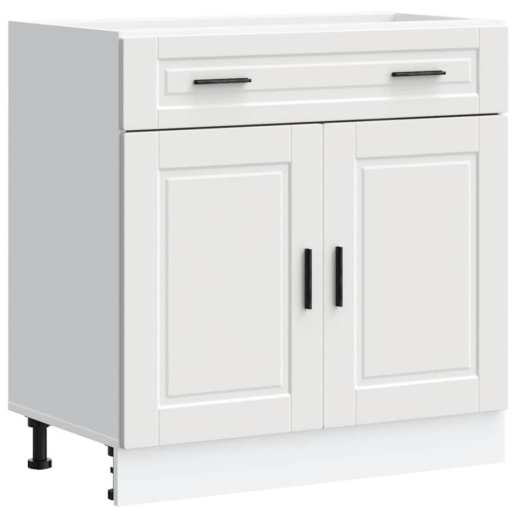 Kitchen Base Cabinet?Porto White Engineered Wood