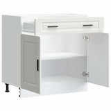 Kitchen Base Cabinet?Porto White Engineered Wood