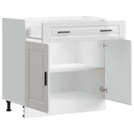 Kitchen Base Cabinet "Porto" High Gloss White Engineered Wood
