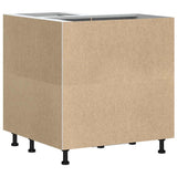 Kitchen Corner Base Cabinet?"Porto" High Gloss White Engineered Wood