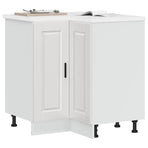 Kitchen Corner Base Cabinet "Porto" High Gloss White