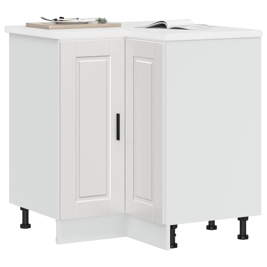 Kitchen Corner Base Cabinet "Porto" High Gloss White