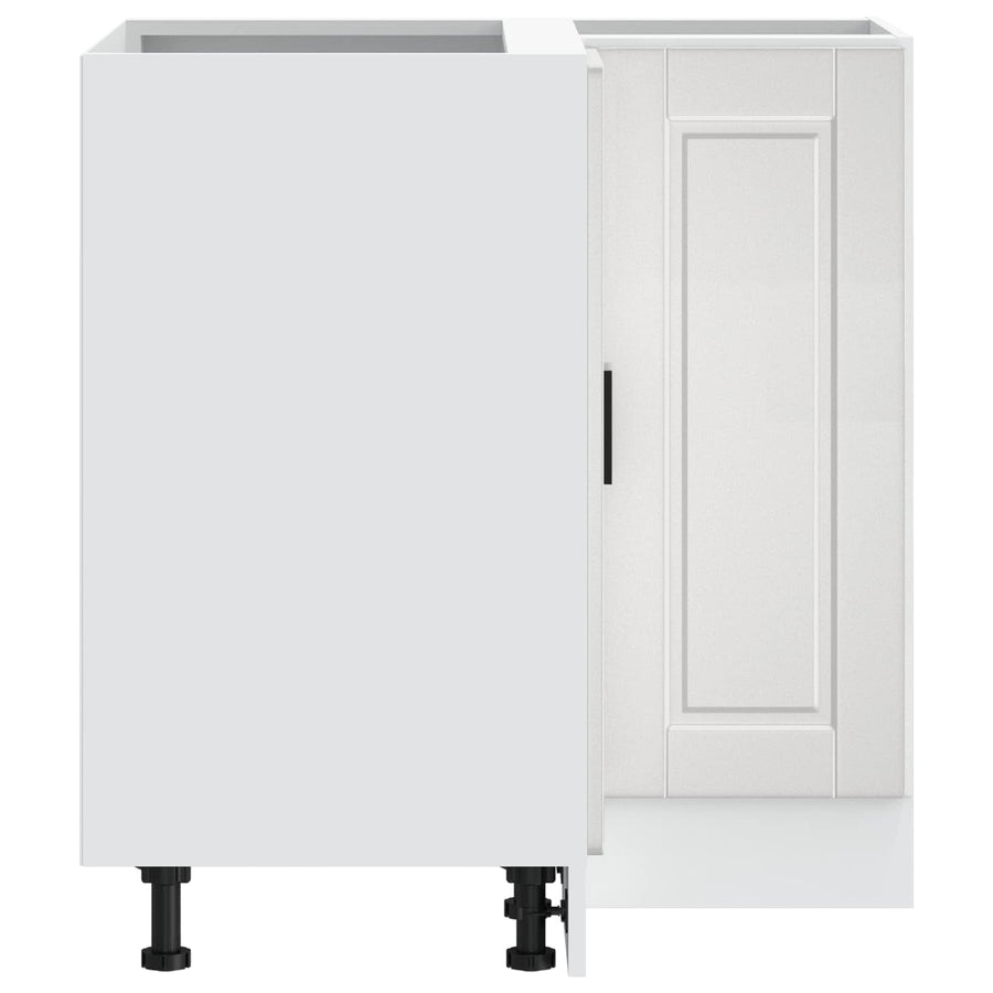 Kitchen Corner Base Cabinet "Porto" High Gloss White