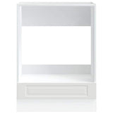 Oven Cabinet Porto White Engineered Wood - Top-Down View