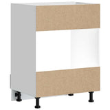Oven Cabinet Porto White Engineered Wood - Rear View