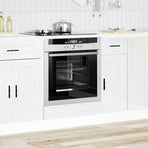 Oven Cabinet "Porto" High Gloss White Engineered Wood