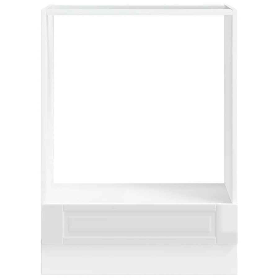 Oven Cabinet "Porto" High Gloss White Engineered Wood
