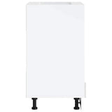 Oven Cabinet?"Porto" High Gloss White Engineered Wood