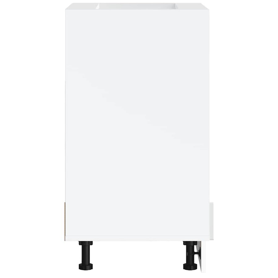 Oven Cabinet "Porto" High Gloss White Engineered Wood