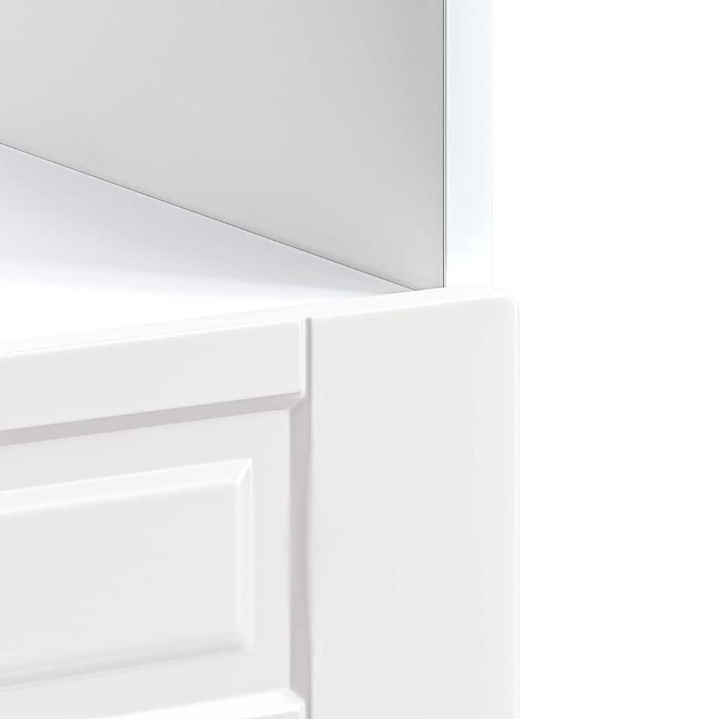 Oven Cabinet?"Porto" High Gloss White Engineered Wood