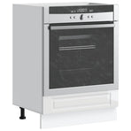Oven Cabinet "Porto" High Gloss White Engineered Wood