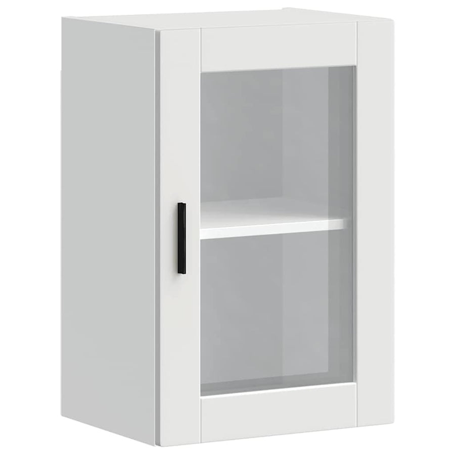 Kitchen Wall Cabinet with Glass Door Porto White