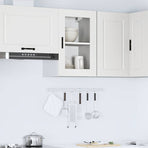 Kitchen Wall Cabinet with Glass Door Porto White