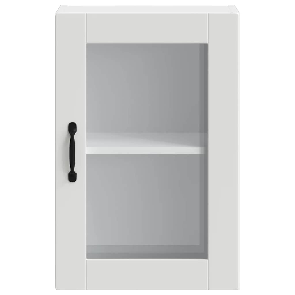Kitchen Wall Cabinet with Glass Door Porto White