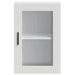 Kitchen Wall Cabinet with Glass Door Porto White