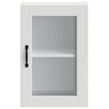 Kitchen Wall Cabinet with Glass Door Porto White - Rear View