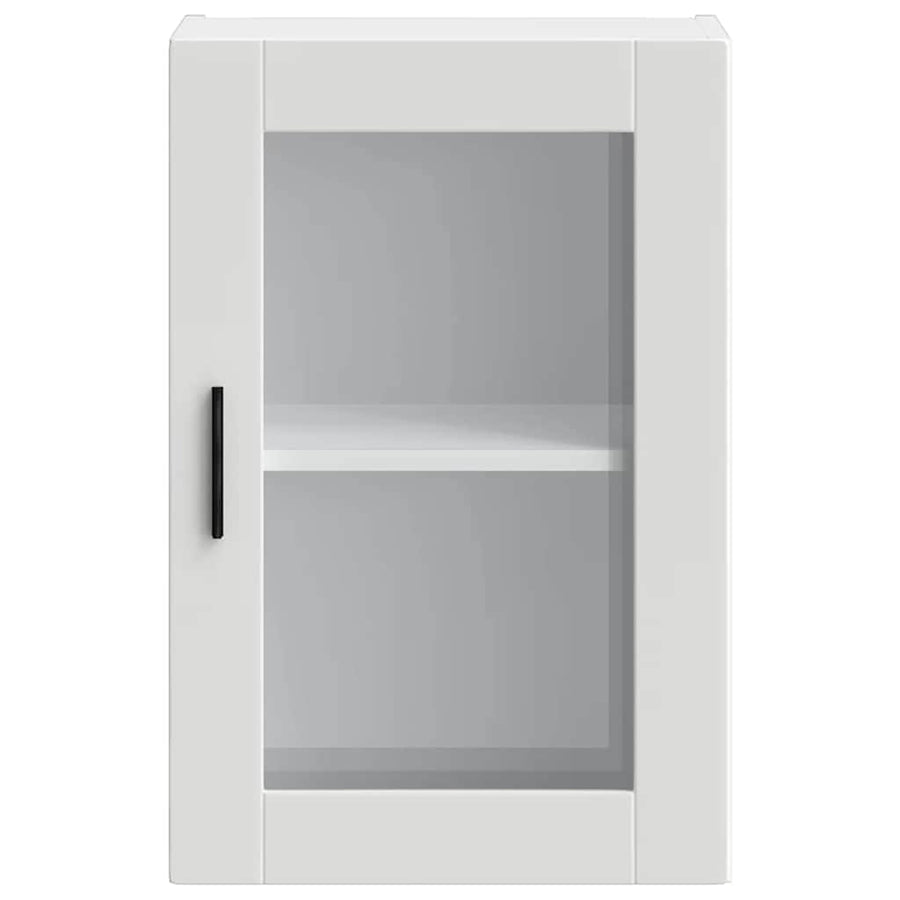 Kitchen Wall Cabinet with Glass Door Porto White