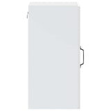 Kitchen Wall Cabinet with Glass Door Porto White - Low Angle