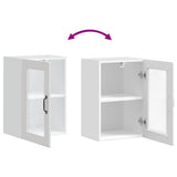 Kitchen Wall Cabinet with Glass Door Porto White