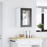 Kitchen Wall Cabinet with Glass Door"Porto" Black