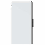 Kitchen Wall Cabinet with Glass Door "Porto" Black