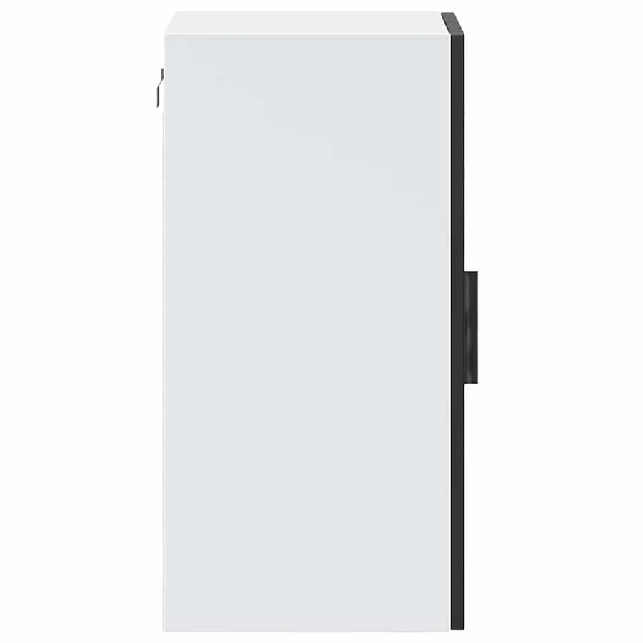 Kitchen Wall Cabinet with Glass Door "Porto" Black