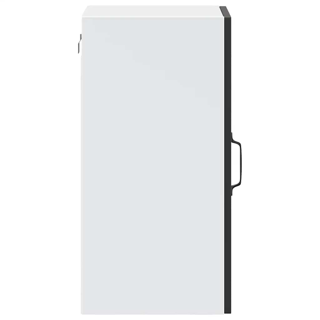 Kitchen Wall Cabinet with Glass Door"Porto" Black