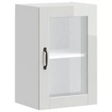 Kitchen Wall Cabinet with Glass Door?"Porto" High Gloss White