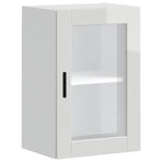 Kitchen Wall Cabinet with Glass Door "Porto" High Gloss White