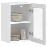 Kitchen Wall Cabinet with Glass Door?"Porto" High Gloss White